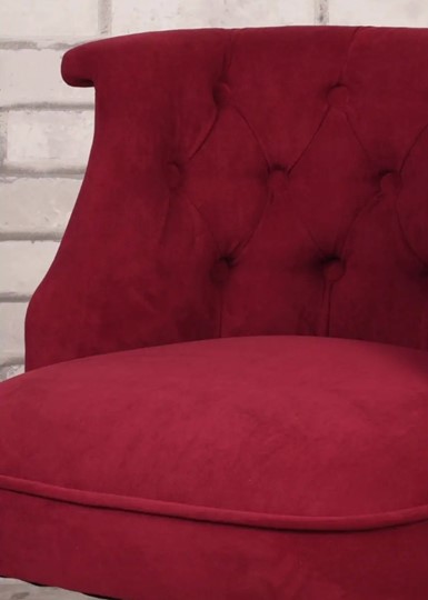 Кресло Бархат (бордовый/темно-коричневый) в Вологде - изображение 3