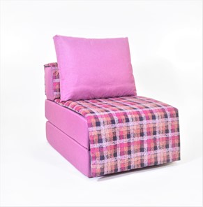 Бескаркасное кресло-кровать Харви, фуксия - квадро в Вологде - предосмотр