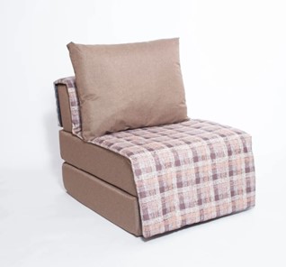 Бескаркасное кресло Харви, коричневый - квадро беж в Вологде - предосмотр
