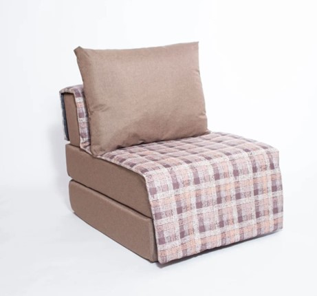 Бескаркасное кресло Харви, коричневый - квадро беж в Вологде - изображение