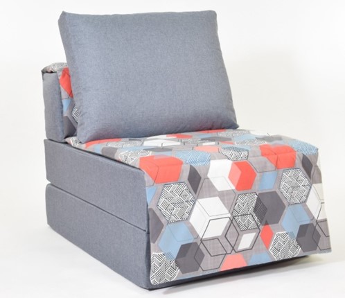 Бескаркасное кресло Харви, серый - геометрия в Вологде - изображение