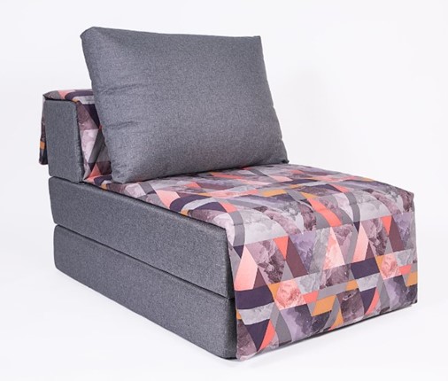Кресло бескаркасное Харви, серый - сноу манго в Вологде - изображение