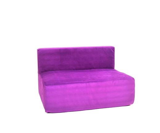 Кресло бескаркасное Тетрис 100х80х60, фиолетовое в Вологде - изображение
