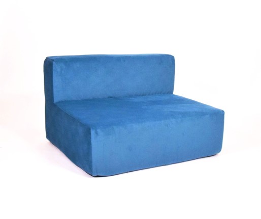 Кресло бескаркасное Тетрис 100х80х60, синий в Вологде - изображение