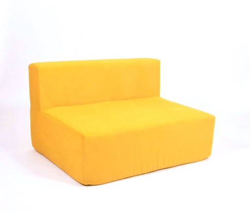 Кресло бескаркасное Тетрис 100х80х60, желтое в Вологде - изображение