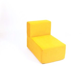Кресло бескаркасное Тетрис 50х80х60, желтое в Вологде