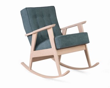 Кресло-качалка Ретро (беленый дуб / RS 29 - бирюзовый) в Вологде - предосмотр