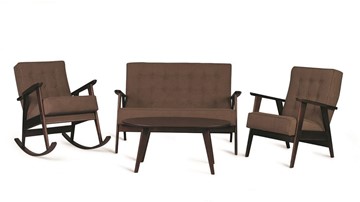 Кресло-качалка Ретро (темный тон / 05 - коричневый) в Вологде - предосмотр 2