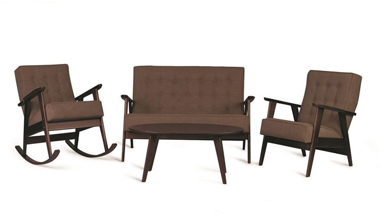 Кресло-качалка Ретро (темный тон / 05 - коричневый) в Вологде - изображение 2