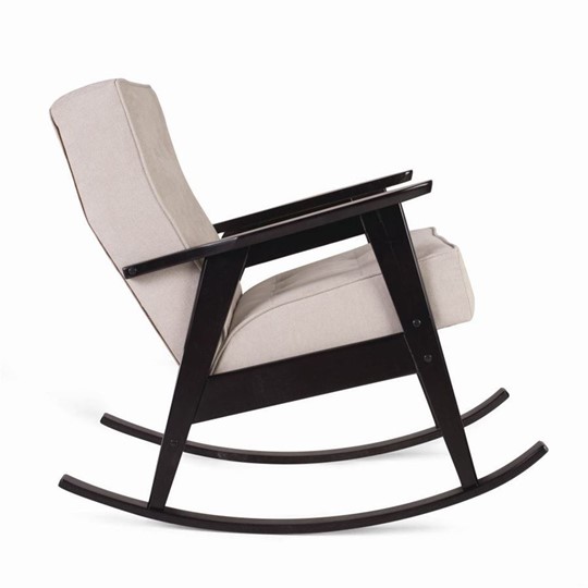 Кресло-качалка Ретро (венге / 02 - светло-серый) в Вологде - изображение 1