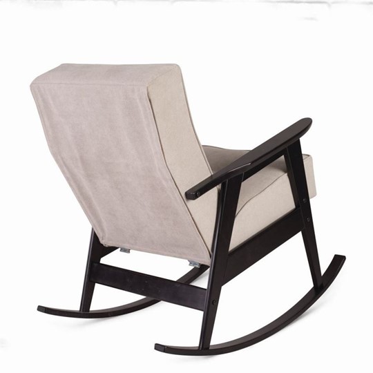 Кресло-качалка Ретро (венге / 02 - светло-серый) в Вологде - изображение 2