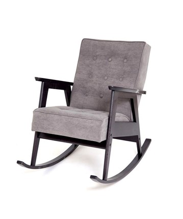 Кресло-качалка Ретро (венге / RS 15 - темно-серый) в Вологде - изображение