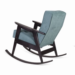 Кресло-качалка Ретро (венге / RS 29 - бирюзовый) в Вологде - предосмотр 1