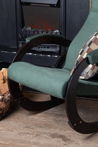 Кресло-качалка в гостиную Корсика, ткань Amigo Green 34-Т-AG в Вологде - предосмотр 6