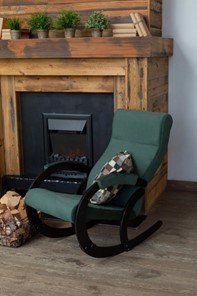 Кресло-качалка в гостиную Корсика, ткань Amigo Green 34-Т-AG в Вологде - предосмотр 7