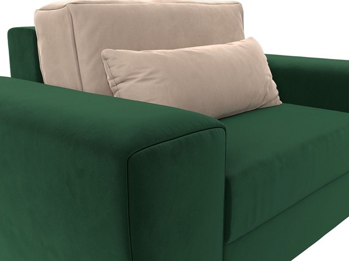 Кресло-кровать Лига-008, Зеленый\Бежевый (велюр) НПБ в Вологде - изображение 6