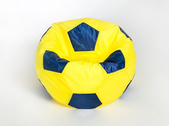 Кресло-мешок Мяч малый, желто-синий в Вологде - изображение