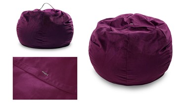 Кресло-мешок Орбита, велюр, фиолетовый в Вологде - предосмотр 2