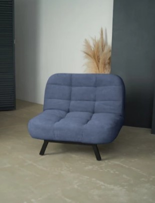 Кресло для сна Абри опора металл (синий) в Вологде - изображение 8