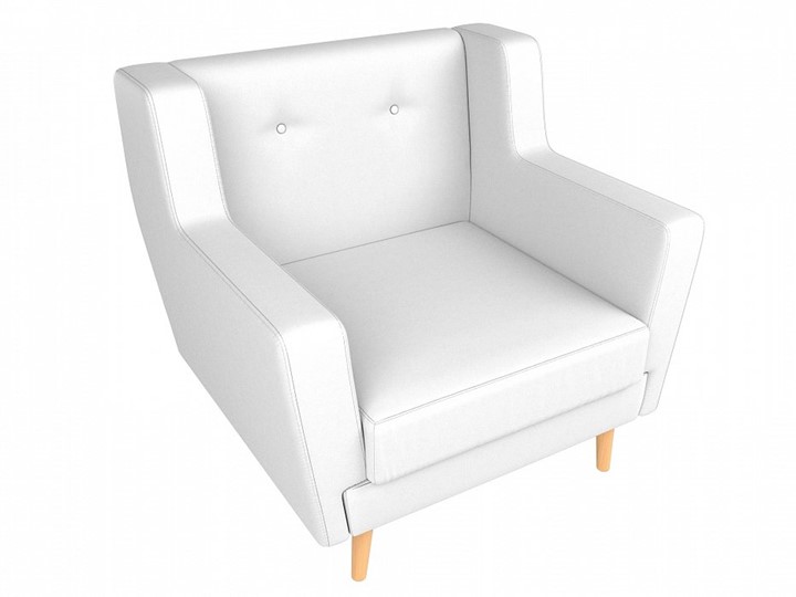 Кресло для отдыха Брайтон, Белый (Экокожа) в Вологде - изображение 3