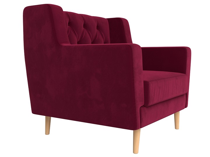 Кресло для отдыха Брайтон Люкс, Бордовый (Микровельвет) в Вологде - изображение 2