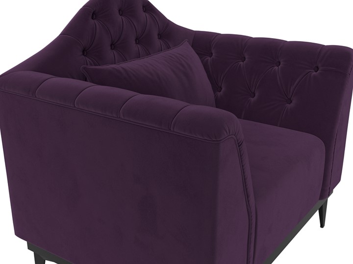 Кресло на ножках Флорида, Фиолетовый (Велюр) НПБ в Вологде - изображение 3