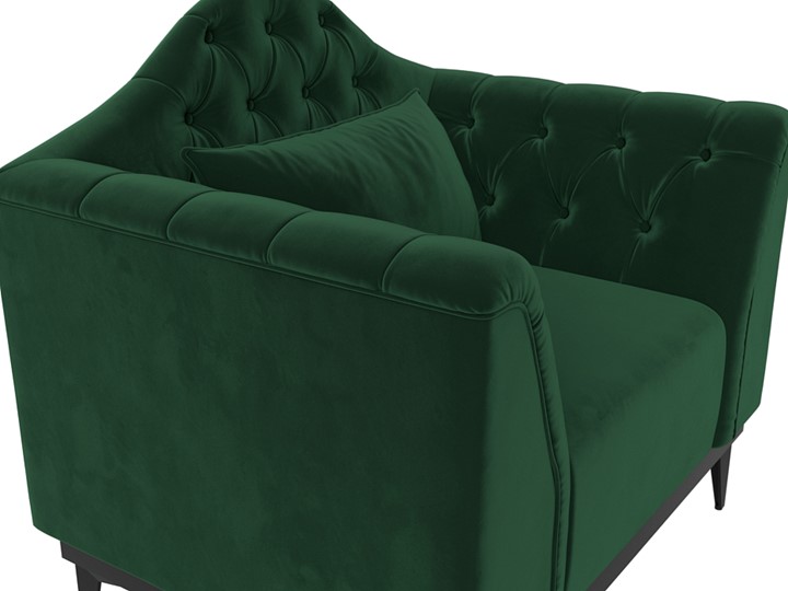 Кресло на ножках Флорида, Зеленый (Велюр) НПБ в Вологде - изображение 3