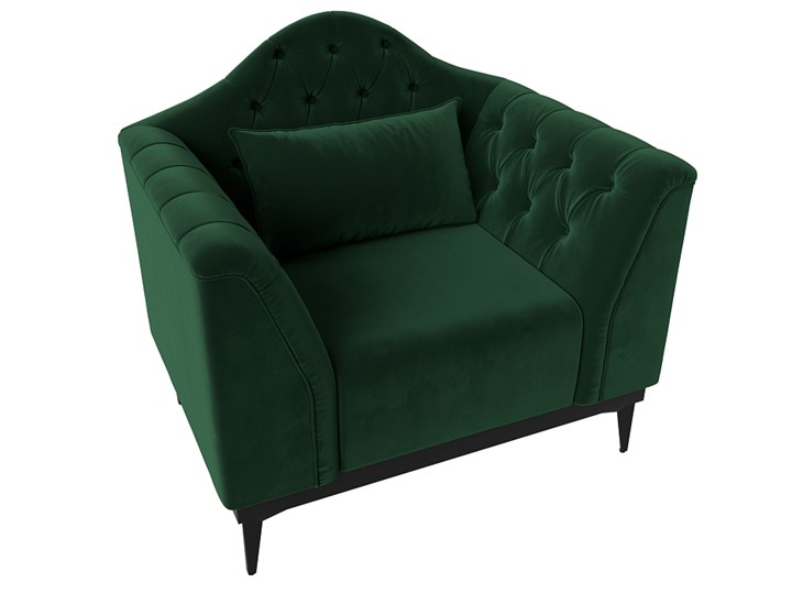 Кресло на ножках Флорида, Зеленый (Велюр) НПБ в Вологде - изображение 4