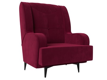 Кресло на ножках Неаполь, бордовый (микровельвет) в Вологде