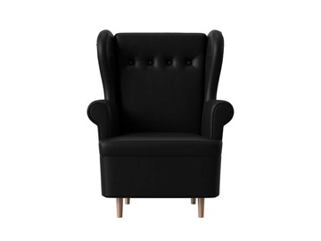 Кресло для отдыха Торин, черный (Экокожа) в Вологде - предосмотр 1