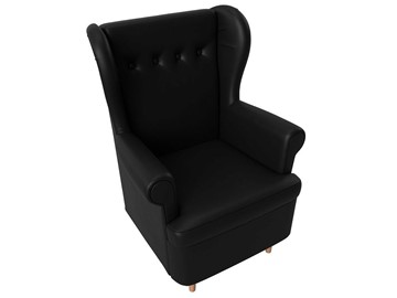 Кресло для отдыха Торин, черный (Экокожа) в Вологде - предосмотр 4