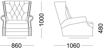 Кресло на ножках Освальд в Вологде - предосмотр 4