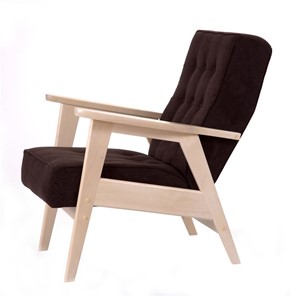 Кресло Ретро (беленый дуб / RS 32 - коричневый) в Вологде - предосмотр 1