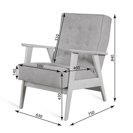 Кресло Ретро (венге / RS29 - бирюзовый) в Вологде - изображение 2