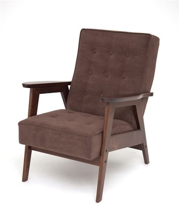Кресло Ретро (темный тон / RS32 - коричневый) в Вологде - изображение