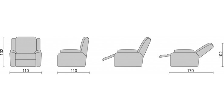 Кресло-трансформер Recliner (электро) в Вологде - изображение 3