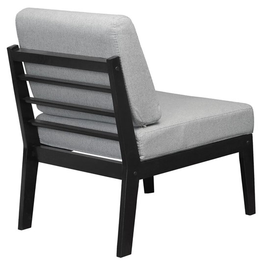 Мягкое кресло Массив мягкое, ткань серый, каркас венге в Вологде - изображение 3