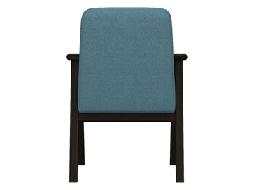 Мягкое кресло Ретро ткань голубой, каркас венге в Вологде - предосмотр 3