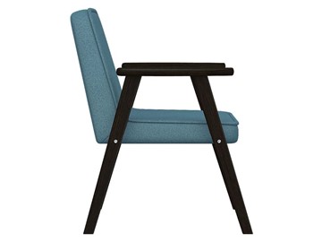 Мягкое кресло Ретро ткань голубой, каркас венге в Вологде - предосмотр 4