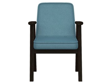 Мягкое кресло Ретро ткань голубой, каркас венге в Вологде - предосмотр 5