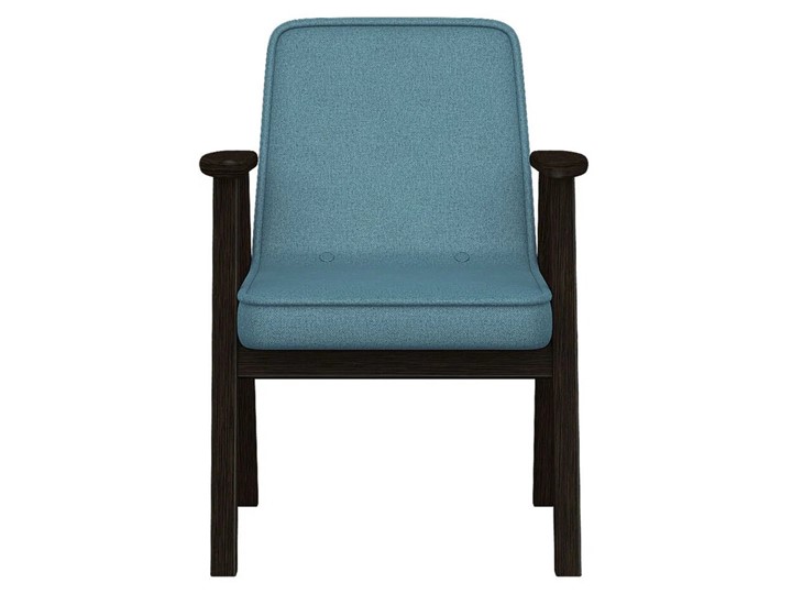 Мягкое кресло Ретро ткань голубой, каркас венге в Вологде - изображение 5
