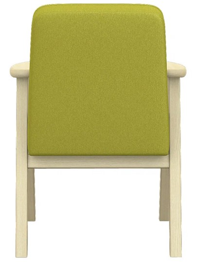 Кресло в гостиную  Ретро ткань лайм, каркас лак в Вологде - изображение 4