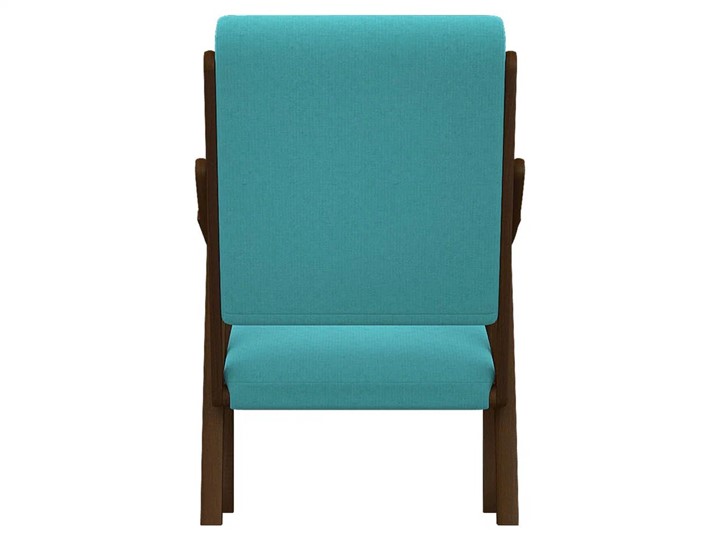 Кресло в гостиную  Вега 10 ткань бирюза, каркас орех в Вологде - изображение 4