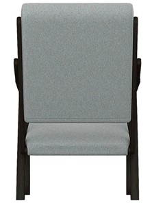 Мягкое кресло Вега 10 ткань серый, каркас венге в Вологде - предосмотр 5