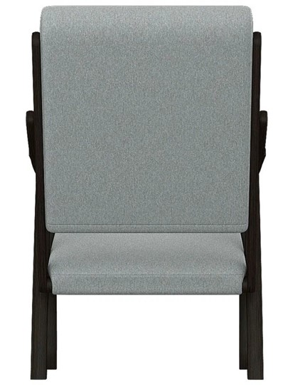 Мягкое кресло Вега 10 ткань серый, каркас венге в Вологде - изображение 5