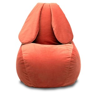 Кресло-игрушка Зайка (длинные уши), оранжевый в Вологде