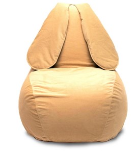Кресло Зайка (длинные уши), желтый в Вологде - предосмотр