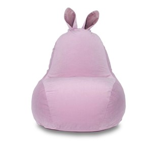 Кресло Зайка (короткие уши), розовый в Вологде - предосмотр
