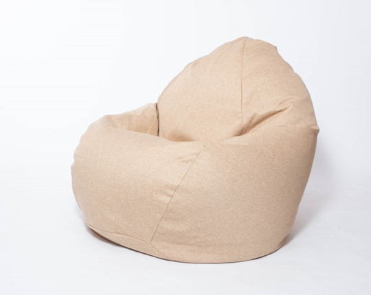 Кресло-мешок Макси, рогожка, 150х100, песочное в Вологде - изображение