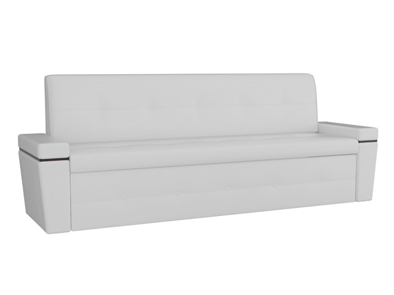 Раскладной кухонный диван Деметра, Белый (экокожа) в Вологде - изображение